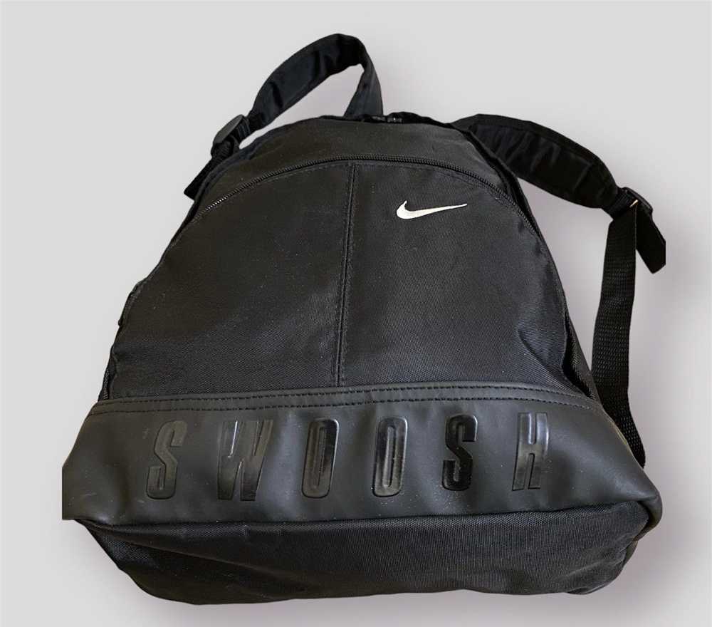 Nike × Streetwear NIKE SWOOSH Vintag Black Backpa… - image 2