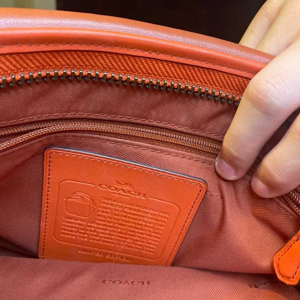 Coach Saddle 23 75th Anniversary Deep Coral Bag L… - image 3