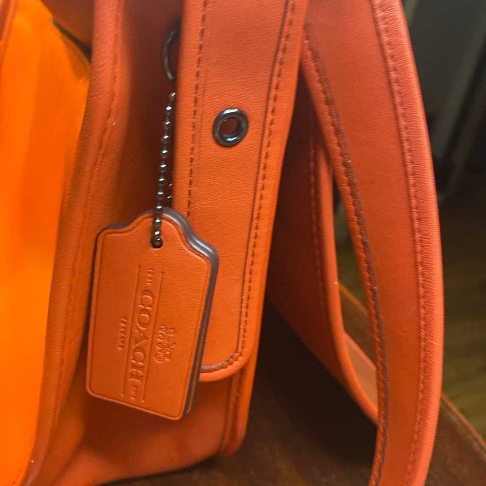 Coach Saddle 23 75th Anniversary Deep Coral Bag L… - image 4