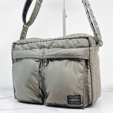 PORTER Tanker Shoulder Bag 2-Layer L Gray