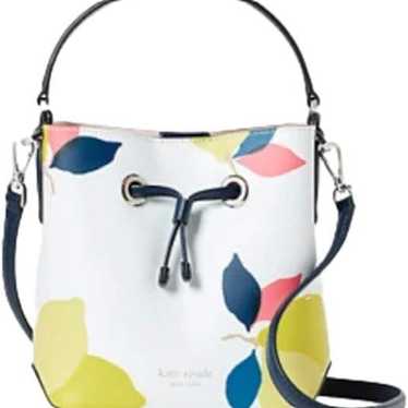 kate spade Eva Lemon Peel Small Bucket Drawstring 