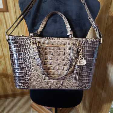 Sale PRISTINE! Brahmin Surf Vineyard Mini Asher Satchel