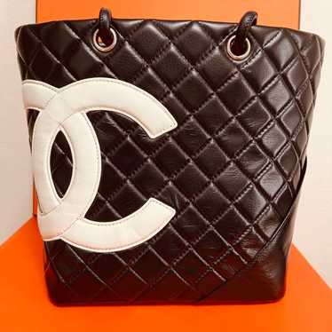 CHANEL Quilted Tote Bag Black