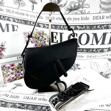 DIOR Saddle Bag Ultra Matte Calfskin with Receipt