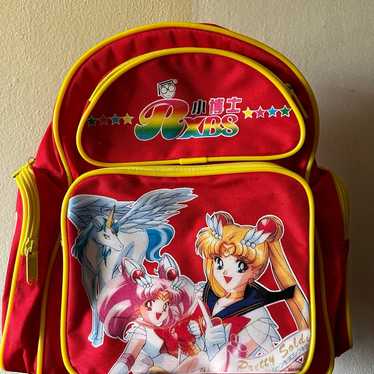 Vintage 90s Pretty Soldier Sailor Moon Backpack Sa