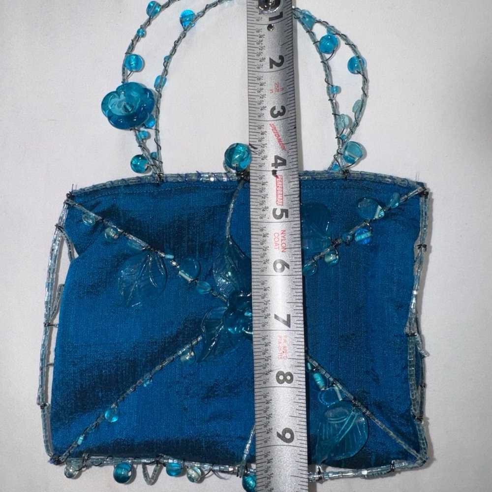 Vintage Beaded Wire Caged Bag Unique Purse - image 7