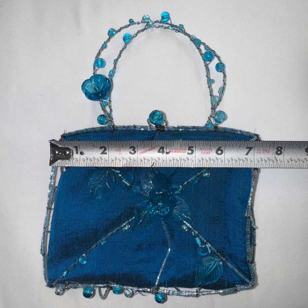 Vintage Beaded Wire Caged Bag Unique Purse - image 8