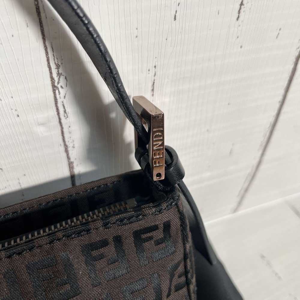 【Like New】FENDI Accessory Pouch Handbag Zucchino … - image 5