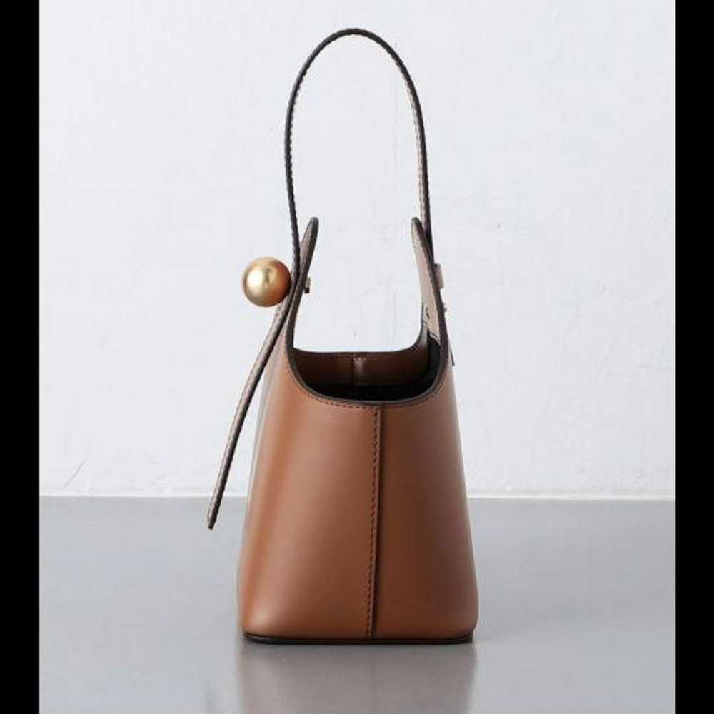 Orset United Arrows Purchase Brown Leather Handbag - image 2