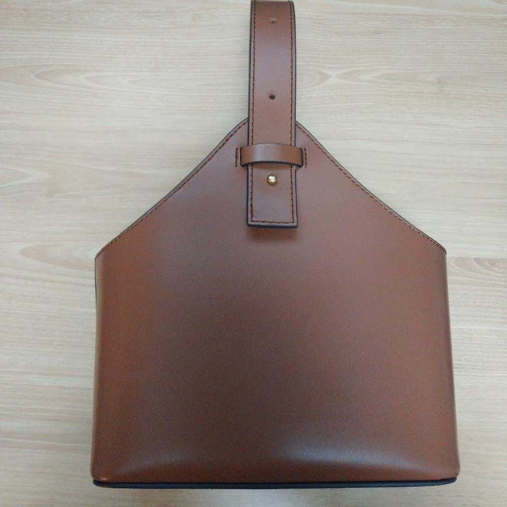 Orset United Arrows Purchase Brown Leather Handbag - image 9