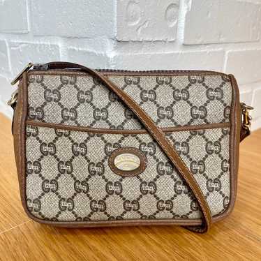 Gucci Authentic GG Plus Canvas Crossbody Bag by Se