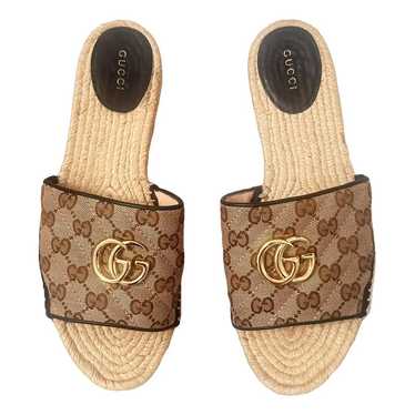 Gucci Double G cloth sandals - image 1