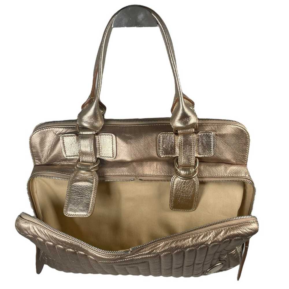 Authentic Chloe Metallic Bay Shoulder Bag - image 7