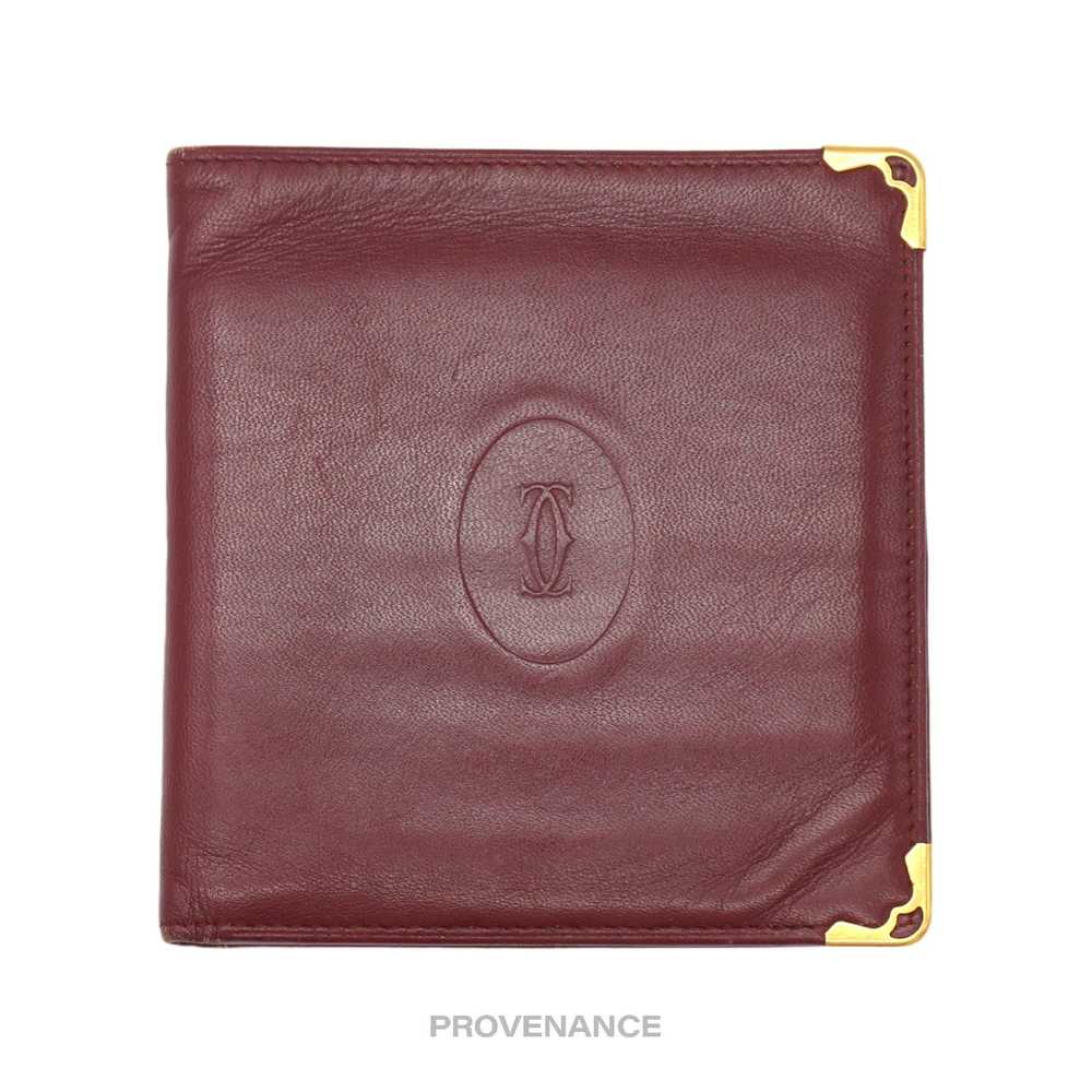 Cartier 🔴 Cartier 10CC Bifold Wallet - Burgundy … - image 1