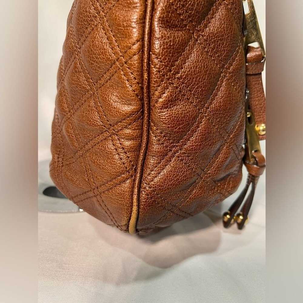 Marc Jacobs Brown Quilted Leather Gold Chain Tote - image 12