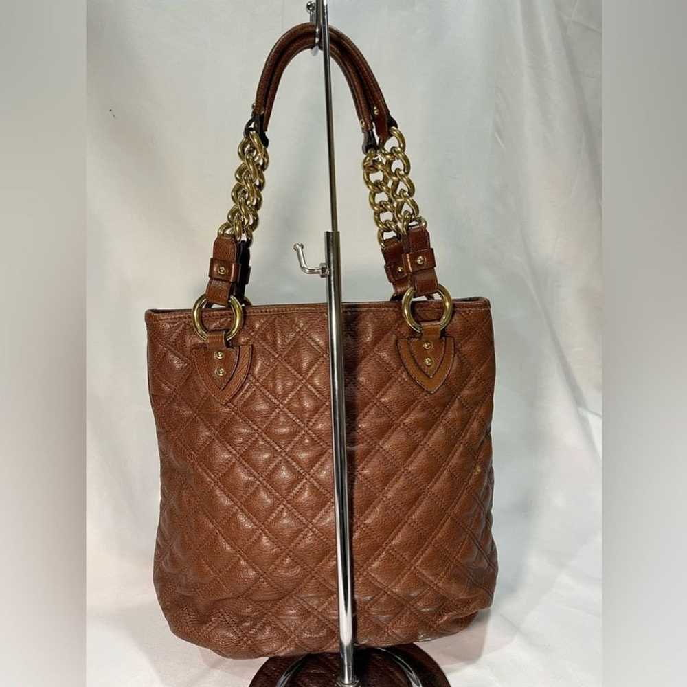 Marc Jacobs Brown Quilted Leather Gold Chain Tote - image 8