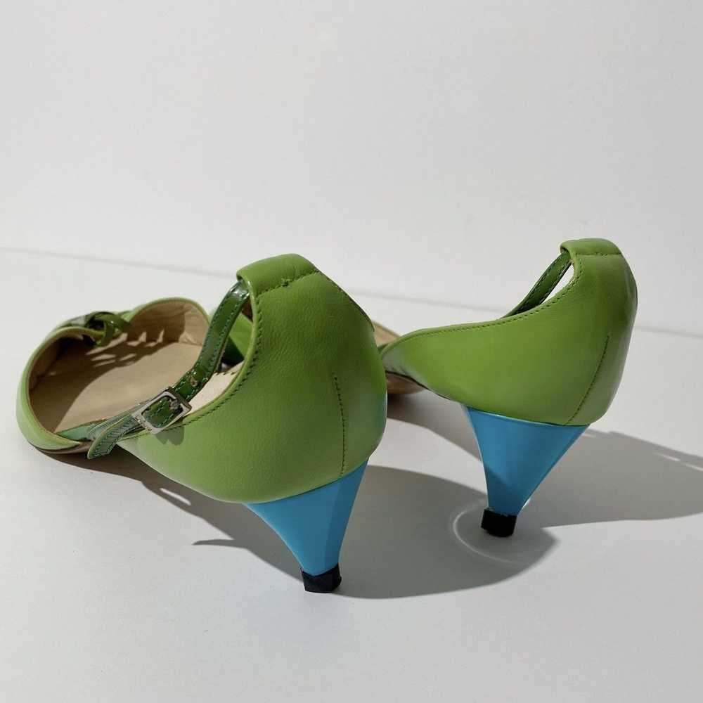 Dior Dior Early 2000s Green / Blue Pointed Toe Ki… - image 7