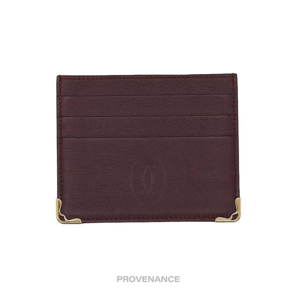 Cartier 🔴 Cartier 6CC Card Holder Wallet - Burgu… - image 1