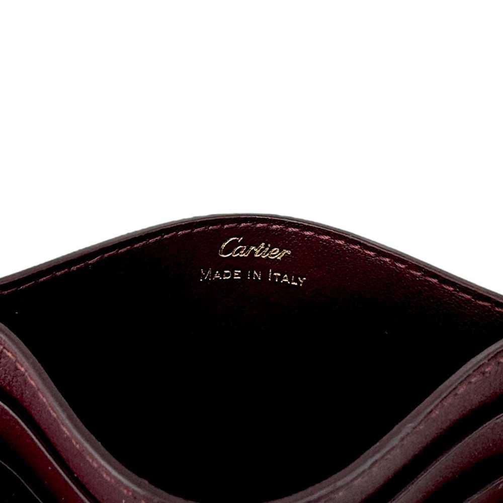 Cartier 🔴 Cartier 6CC Card Holder Wallet - Burgu… - image 5