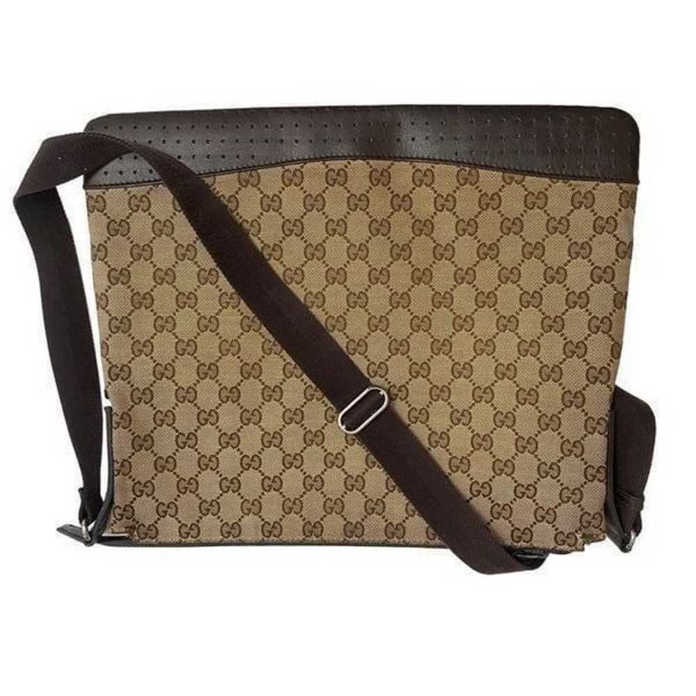 GUCCI GG Canvas Leather Crossbody Shoulder Bag - image 3