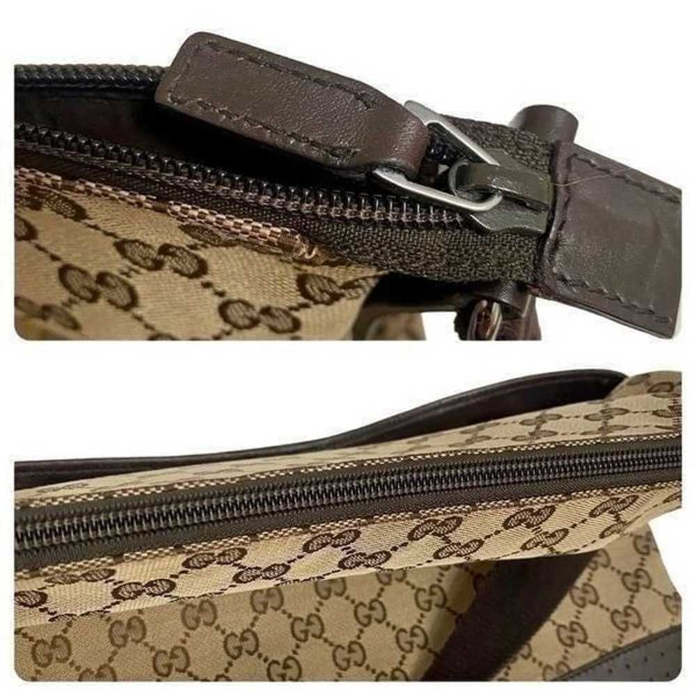 GUCCI GG Canvas Leather Crossbody Shoulder Bag - image 6