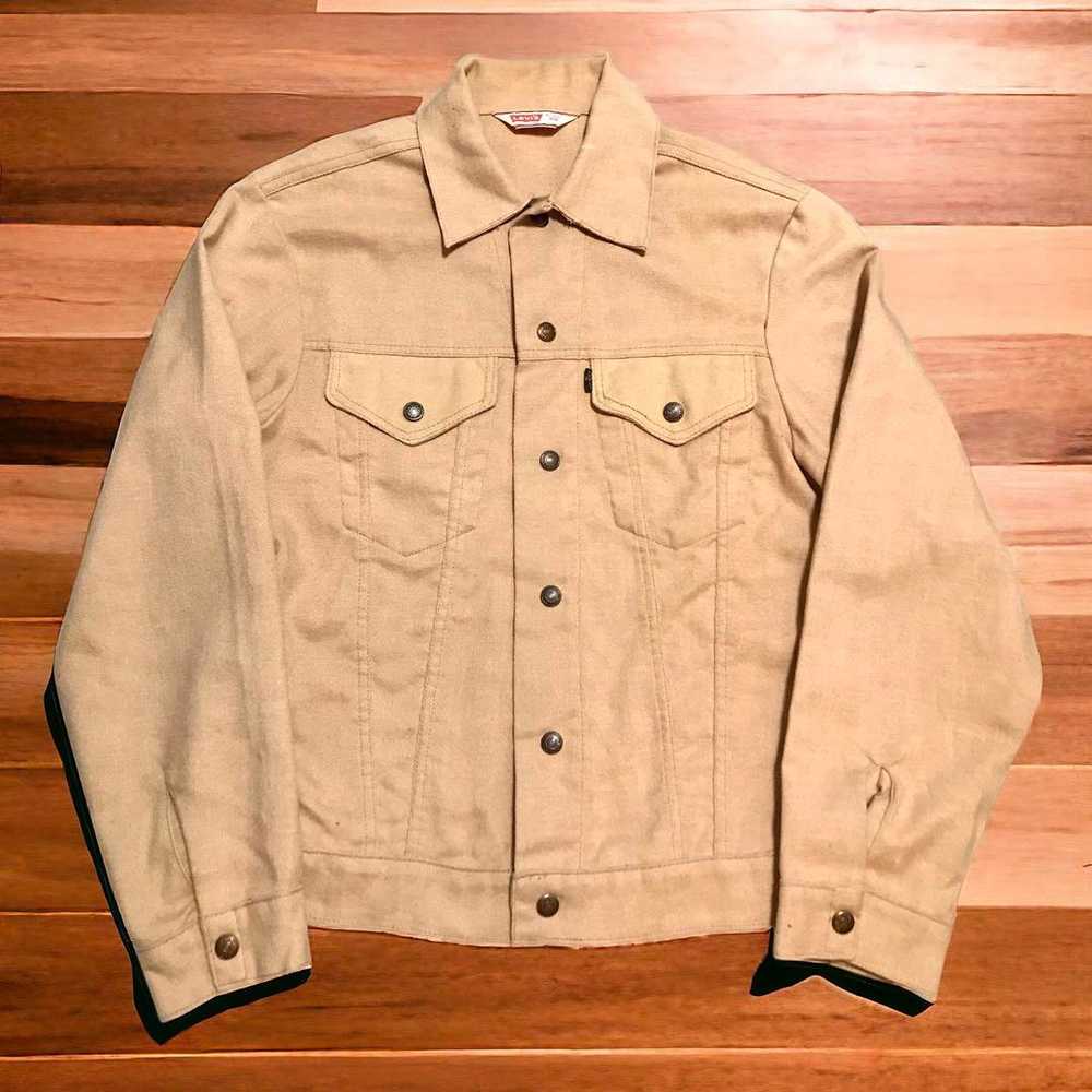 Levi's Vintage 70S Levis Staple Jacket 38 Beige M… - image 1