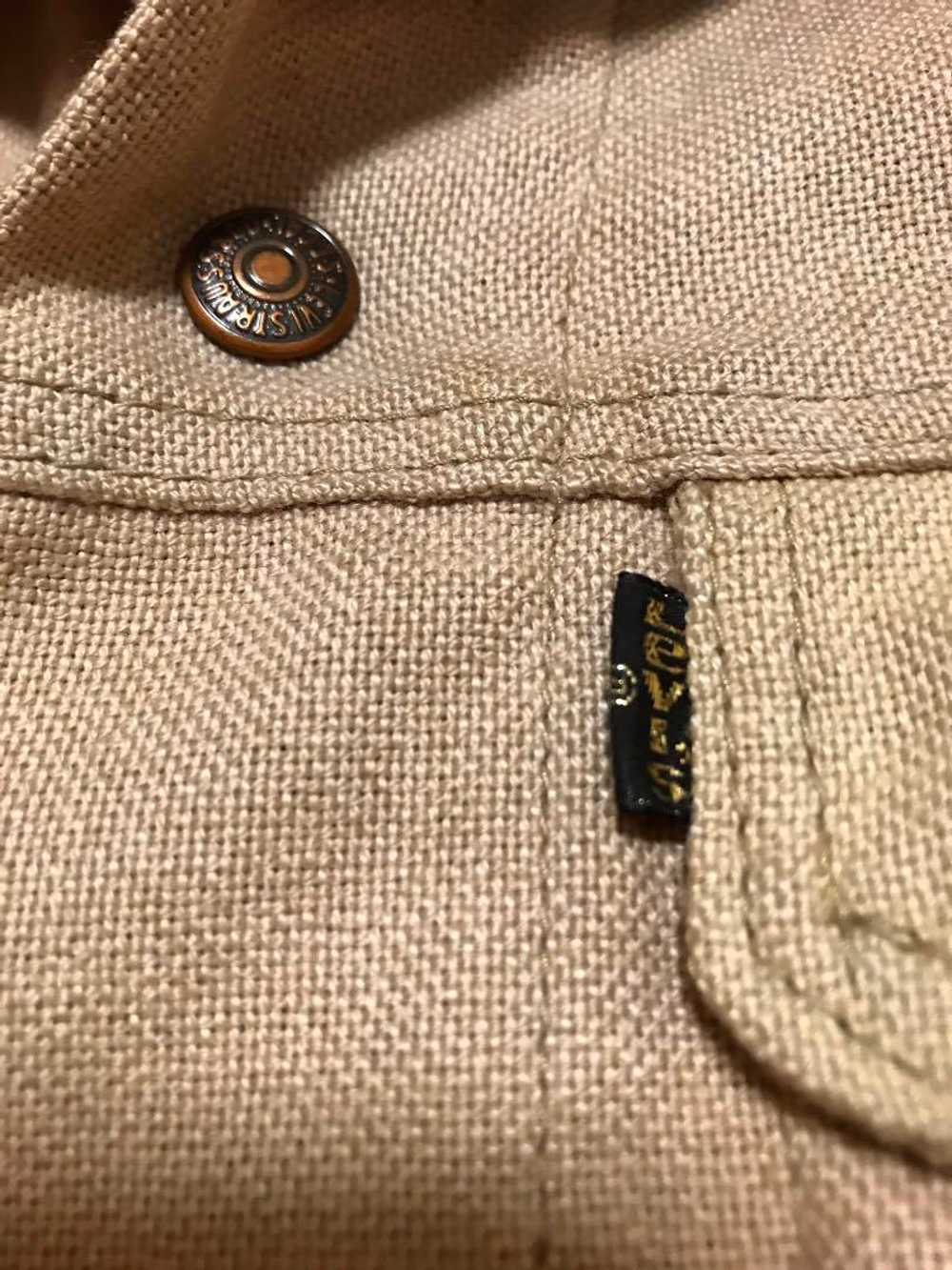 Levi's Vintage 70S Levis Staple Jacket 38 Beige M… - image 3