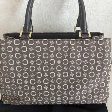 CELINE C Macadam Pattern Tote Bag Handbag