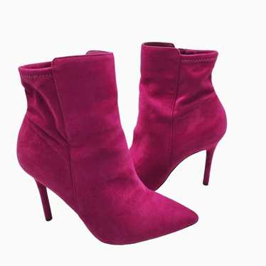 Jessica Simpson Larette Fuchsia Pink Zip-Up Heeled