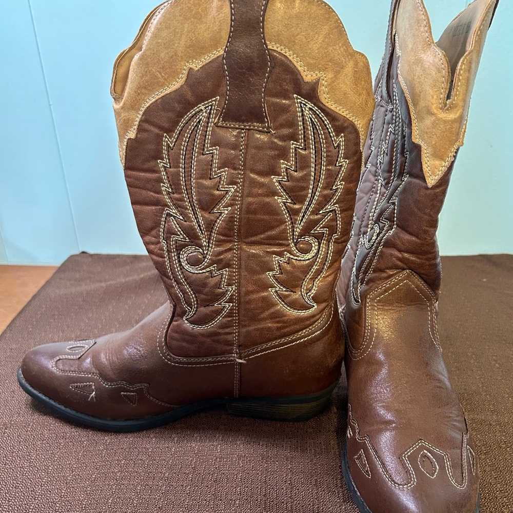 Rodeo Ropers cowboy boots women size 5 - image 2