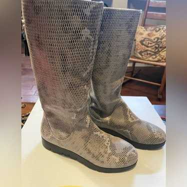 Women Boots Eilis Snakeskin Boots Water Resistant… - image 1