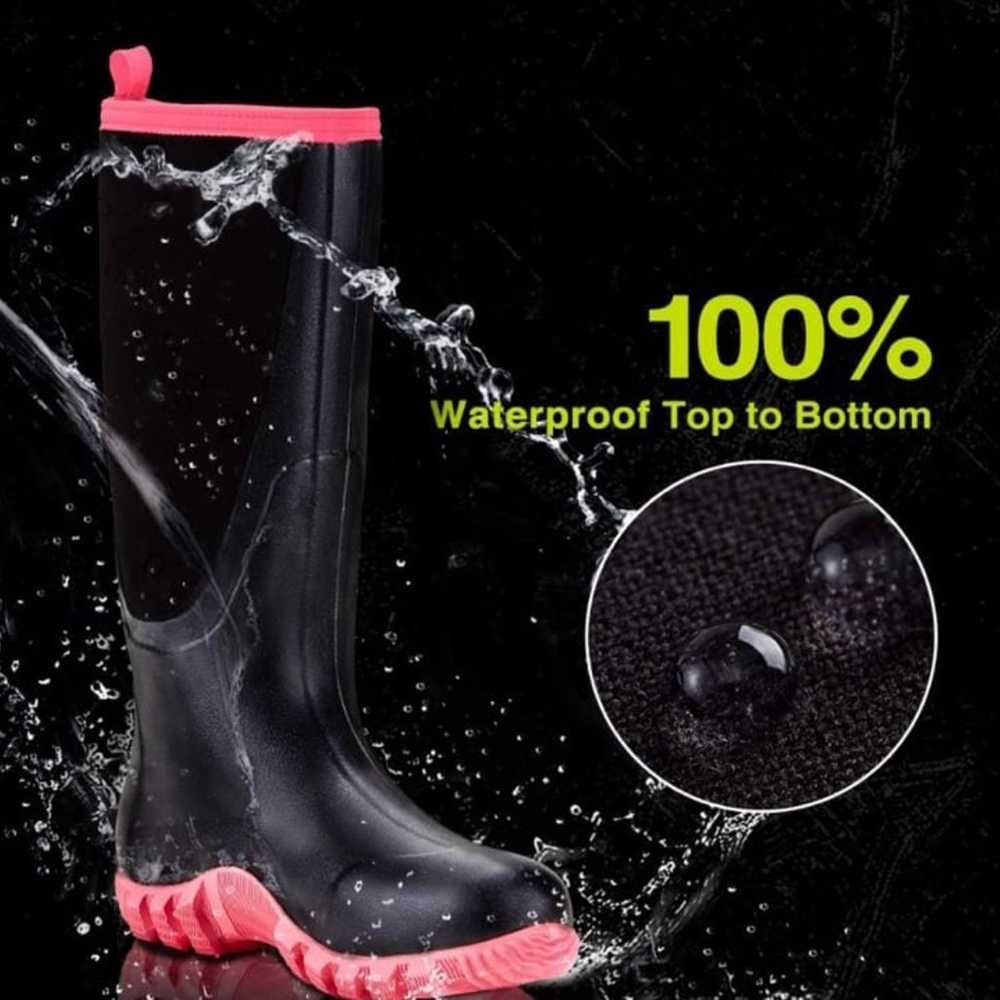 TIDEWE Rubber Boots Women Multi-Season Waterproof… - image 3