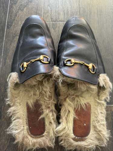 Gucci *USED* Gucci Princetown Fur Slipper