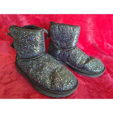 Uggs Shearling Mini Bow Cosmos Galaxy Glitter Boot