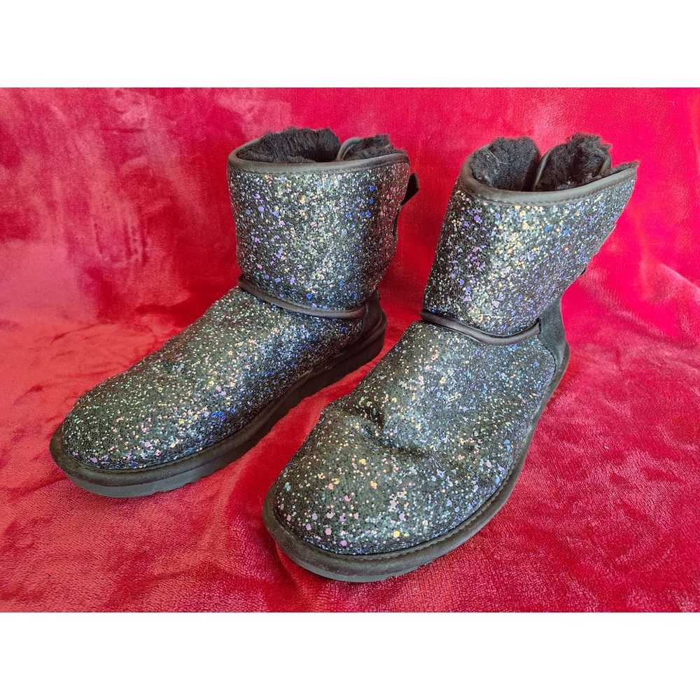 Uggs Shearling Mini Bow Cosmos Galaxy Glitter Boo… - image 2