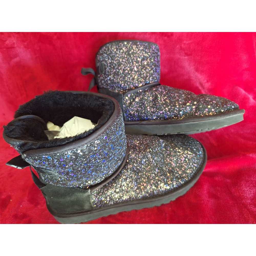 Uggs Shearling Mini Bow Cosmos Galaxy Glitter Boo… - image 3