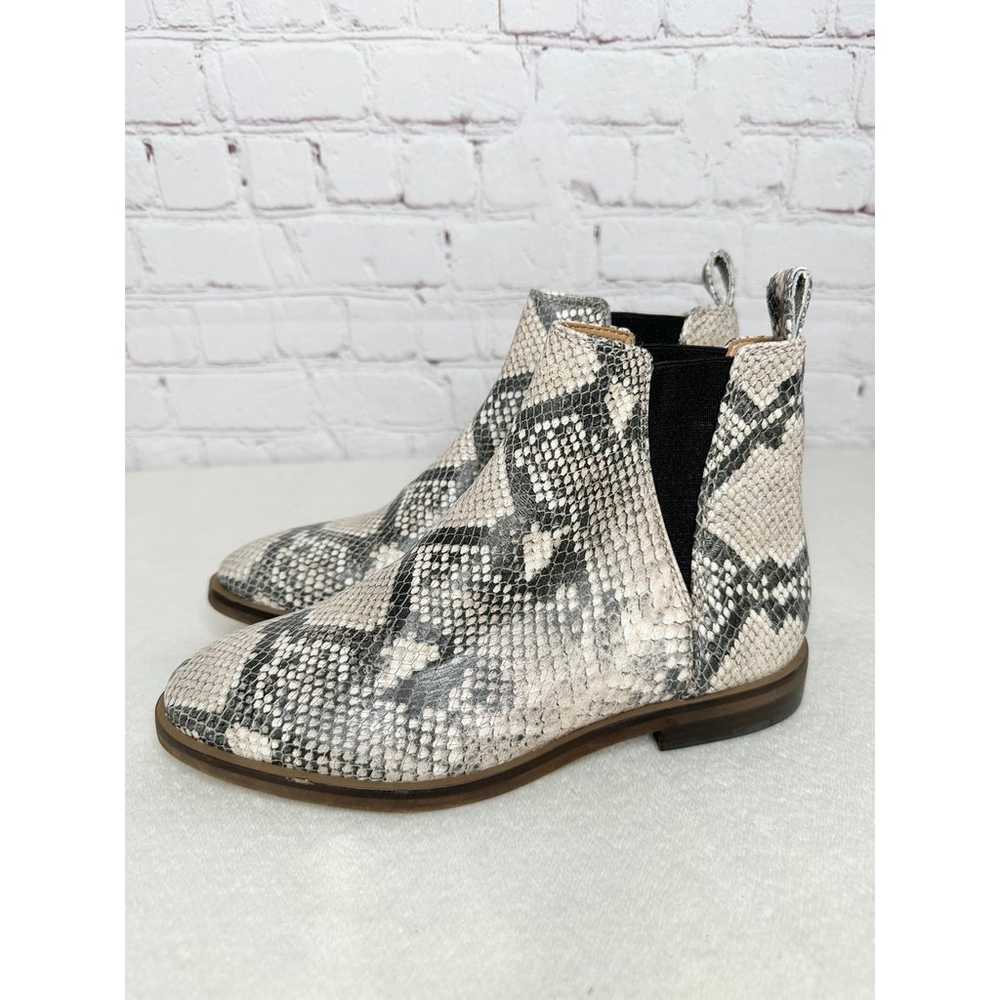 Lucky Brand Haylia Chelsea Boot Gray Black Snake … - image 2