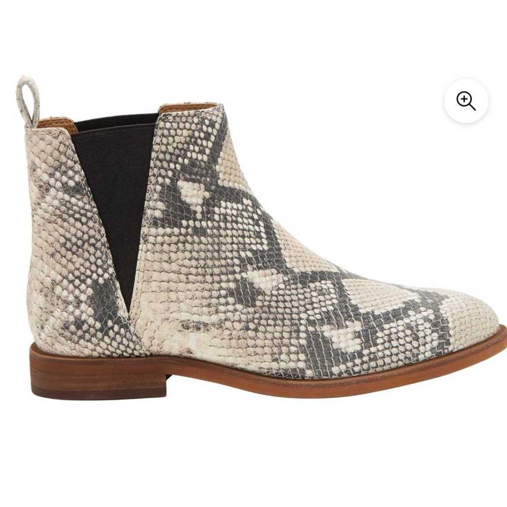 Lucky Brand Haylia Chelsea Boot Gray Black Snake … - image 8