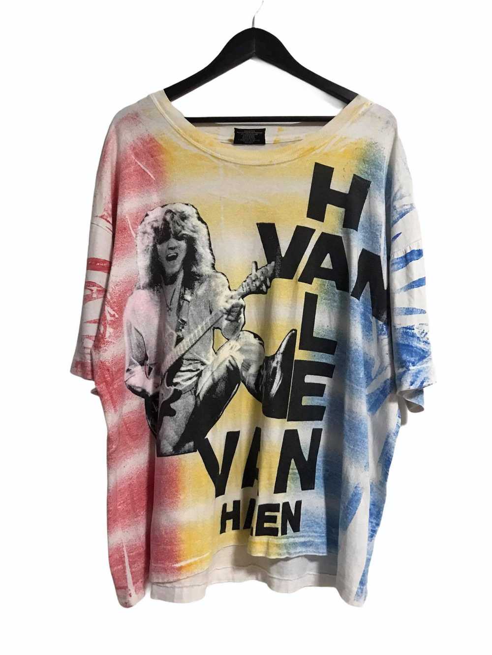 Band Tees Vintage Van halen all over print 90s - image 1