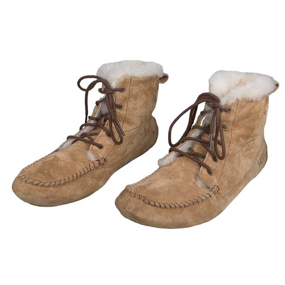 UGG Women’s Chickaree Brown Suede Shearling Lined… - image 4