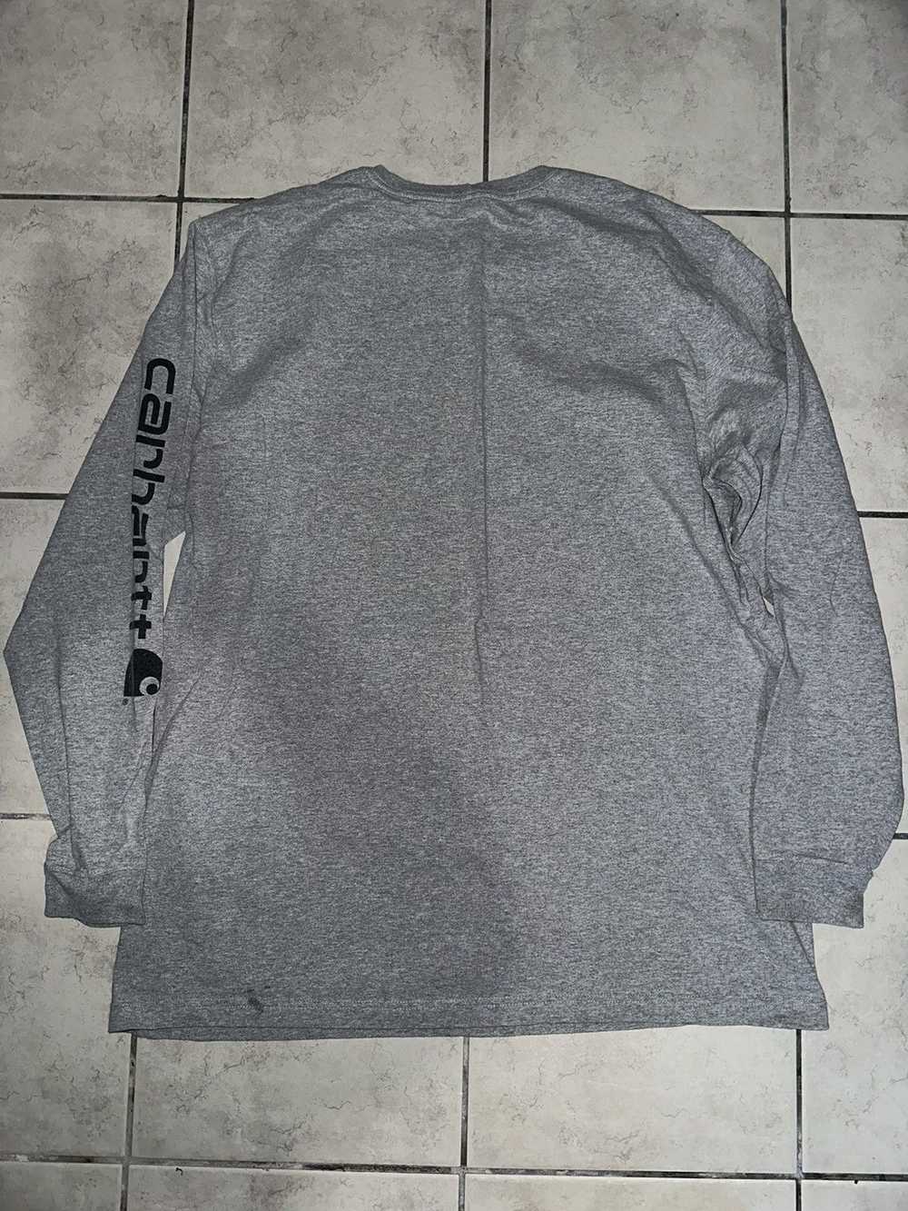 Carhartt × Vintage Carhartt Grey long sleeve - image 2