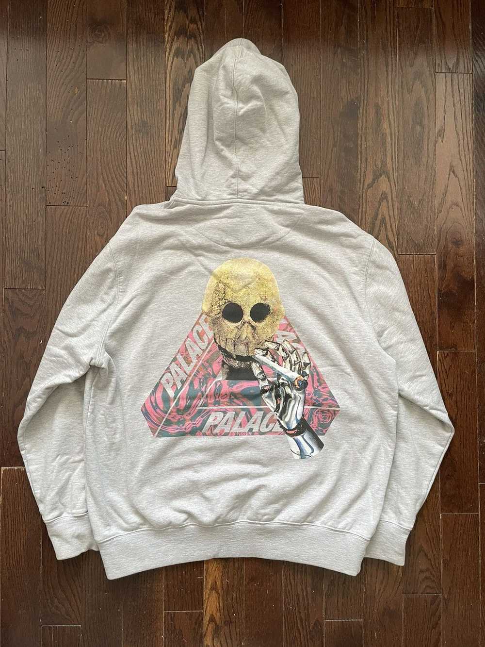 Palace Palace Skeledon Hoodie Heather Gray - image 1