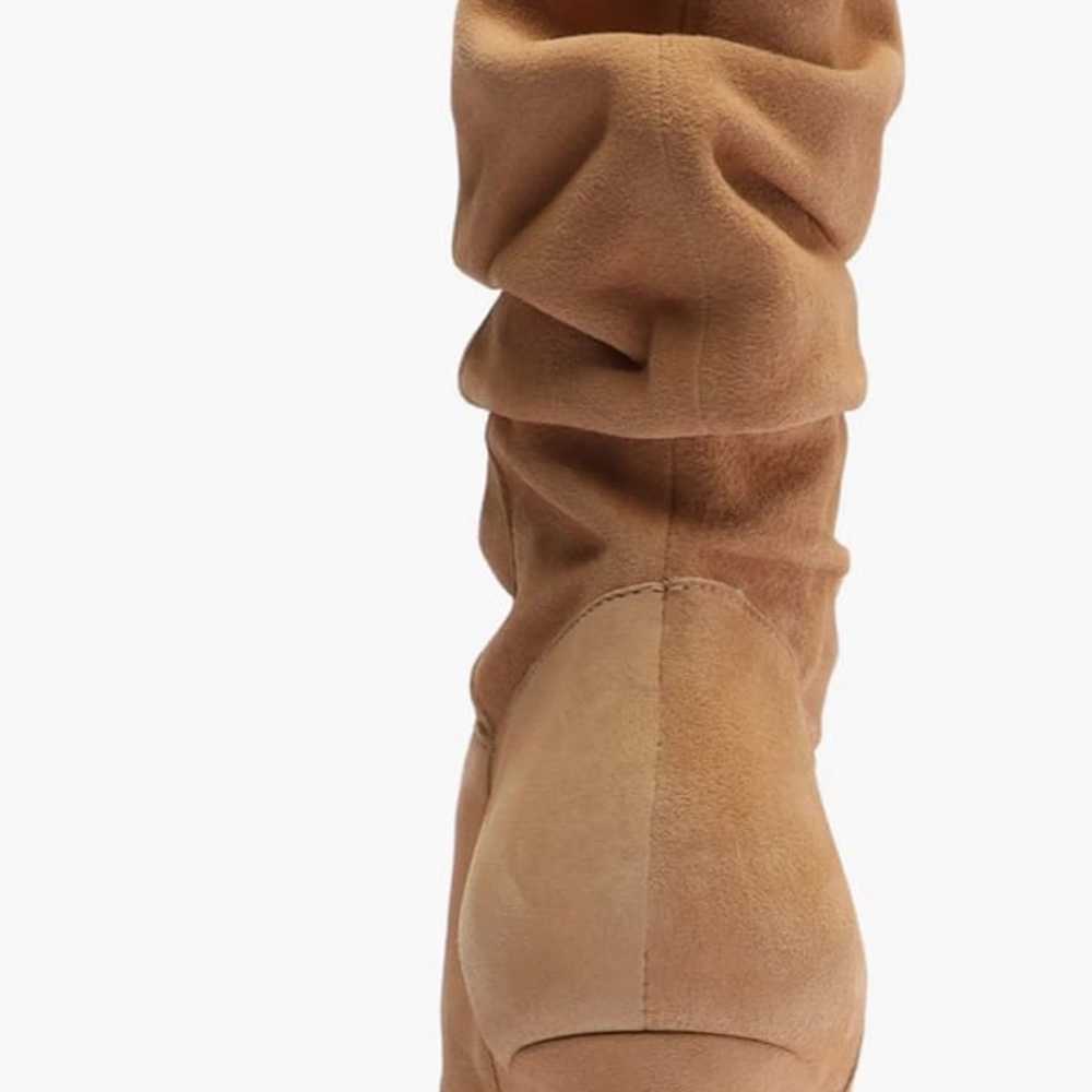 Suede Brown leather boots 8.5 - image 2