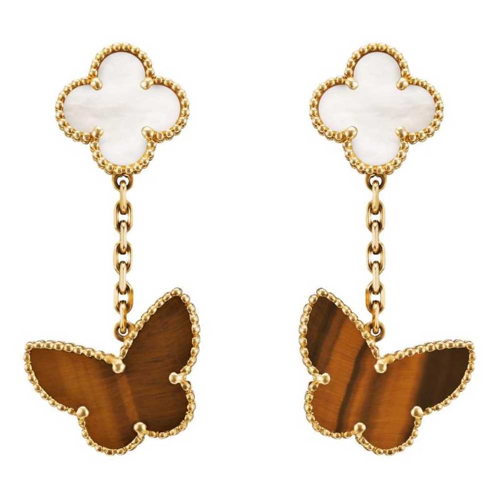 Van Cleef & Arpels Lucky Alhambra yellow gold ear… - image 1