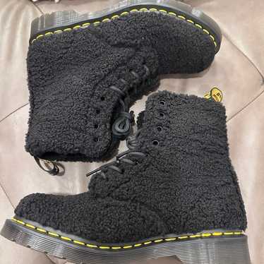 Dr. Martens Lace Up Fur Boots - image 1