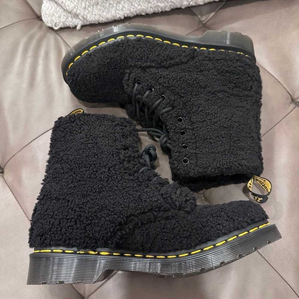 Dr. Martens Lace Up Fur Boots - image 2