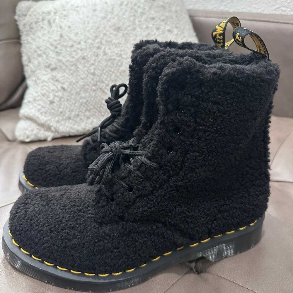 Dr. Martens Lace Up Fur Boots - image 4