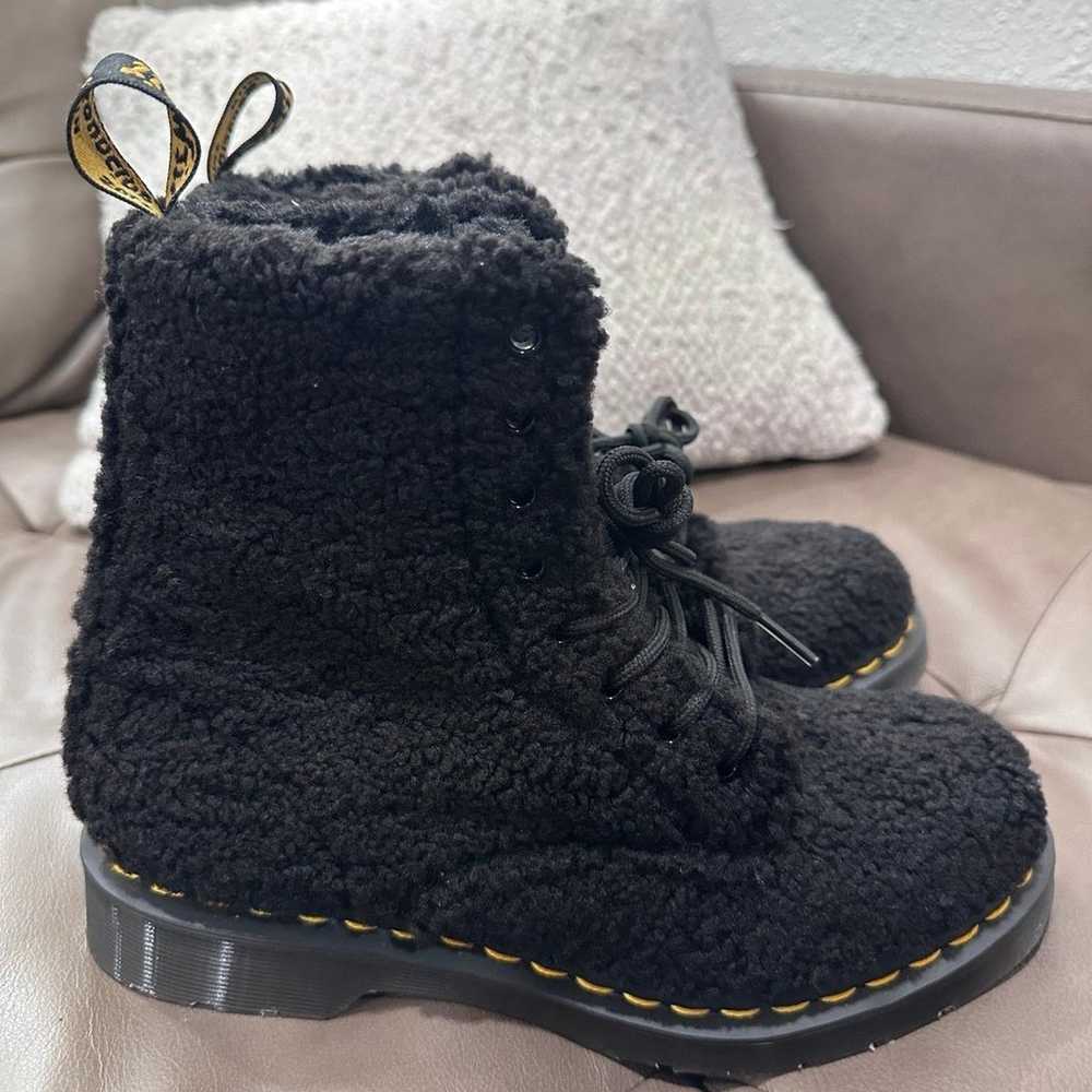 Dr. Martens Lace Up Fur Boots - image 6