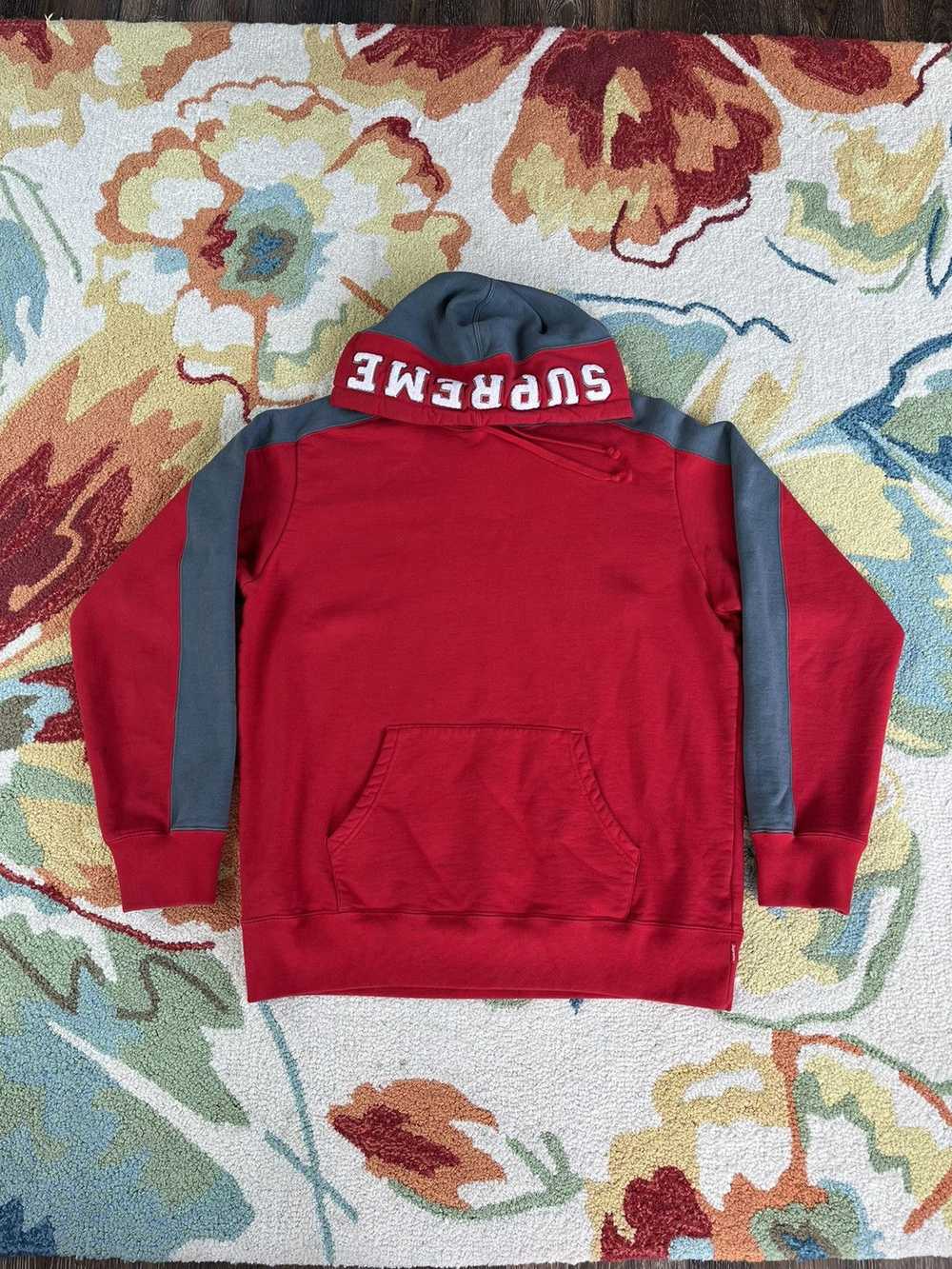 Supreme Supreme Paneled Hoodie FW18 Red - image 1