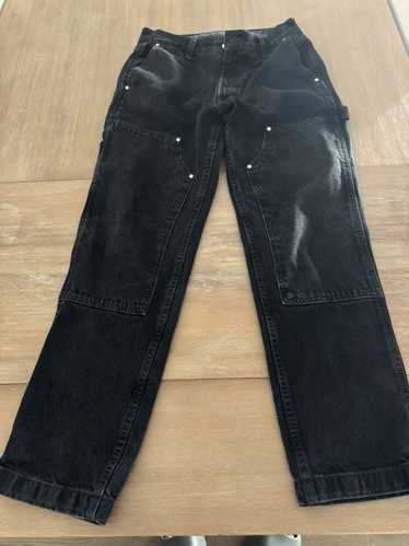 Abercrombie & Fitch Black Double Knee Carpenter Pa